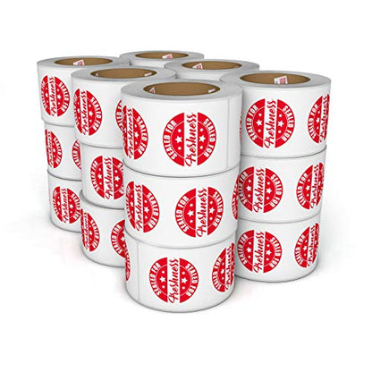 Food Delivery Tamper Evident Sealed for Freshness Labels - 500 Adhesive Stickers for Safe Food delivery (Strips 18 Pack) - size: Strips 1.875" x 6" - 18 Pack