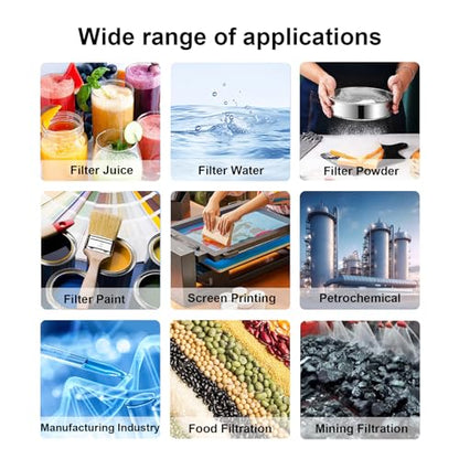 39 x 78 Inch Nylon Mesh Filter Fabric, 25-250 Micron Ultra Fine Mesh Strainer for Straining Juice Coffee Paint (500 mesh /25 μm) - style: 500 Mesh