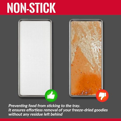 GUCUJI Silicone Mesh Mats for Harvest Right Freeze Dryer (Medium 5 Trays), Non-Stick, Reusable, Easy to Clean, Food Grade BPA Free, 5Pcs