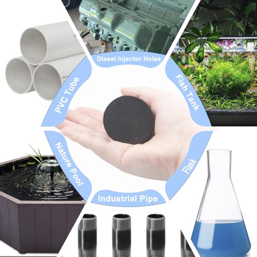 8# Black Tapered Shaped Solid Rubber Stopper for Diesel Injector Holes | 5pcs Lab Tube Stopper Size 32x42x31mm Hole Stopper - size: 8# Black