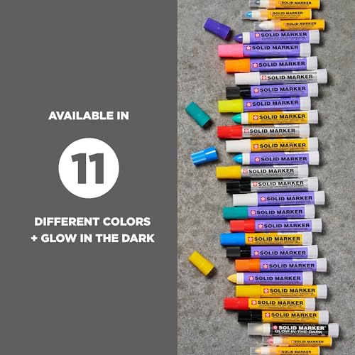 Sakura Solid Paint Markers - Permanent Marker Pens - Window, Wood & Glass Marker - Red Paint - 1 Pack - color: Red Paint