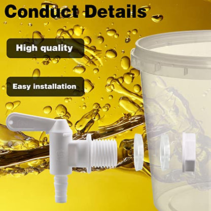 Fermentation Bottling Bucket Spigot Brewing Bucket Spigot Barrel Spigot 5 Gallon Bucket Valve Plastic Spigot for Wine Bottling Bucket Home Brewing Wine Making by PERA