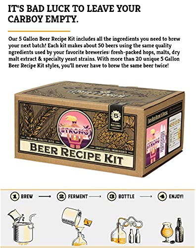 Craft a Brew - Beer Recipe Kit - Golden Strong Ale - Home Brewing Ingredient Refill - Beer Making Supplies - Includes Hops, Yeast, Malts, Extracts - 5 Gallons - color: Golden Strong Ale