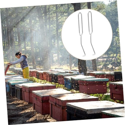 2pcs Beekeeping Tool Beehive Cleaning Hooks Bee Box and Frame Care Beehive Cleaner for Safe Beekeeping