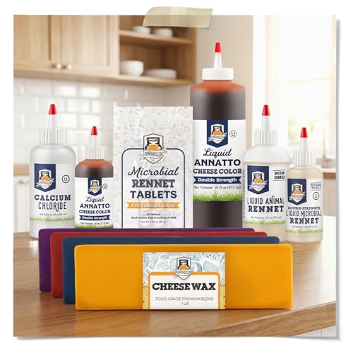 Fermentaholics Food-Grade Premium Cheese Waxes - 1 lb. – Cheesemaking Wax for Hard and Aged Cheeses – Protect and Preserve Your Cheese (1 LB Blue) - color: 1 LB Blue