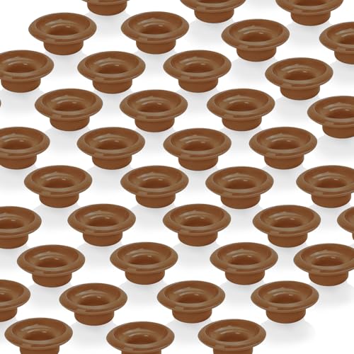 12PCs Dopamine color Silicone Gaskets Washers Seals for Cap Swing Flip Top Bottle-Red for Home Brew Beer Soda Bottle Sealing (Walnut Brown) - color: Walnut Brown