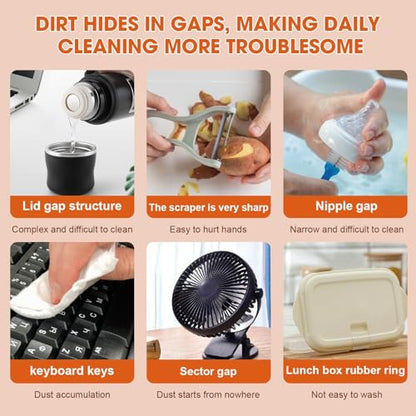 3 in 1 Cup Lid Cleaning Brush, Multifunctional Cleaning Brush Portable Cup Lid Cleaner for Bottle Gap Tight Spaces Cup, Portable Cup Lid Cleaner, 1 Pcs Green - color: 1pcs Green