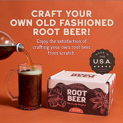 Craft A Brew - DIY Make Your Own Craft Root Beer - Complete Equipment and Supplies - Starter Home Brewing Kit - 1 Gallon - style: Root Beer Kit