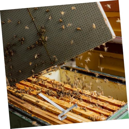 BESPORTBLE 1pair Stainless Steel Beekeeping Frames Holder Professional Nesting Spleen Shelf for Hive Frame Storage and Support Beekeeping Rack for Efficient Honey Harvesting