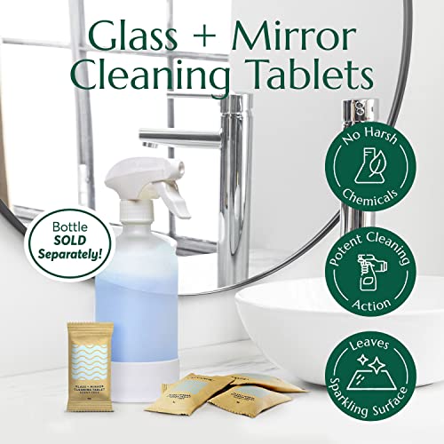 CLEANOMIC Glass and Mirror Cleaning Tablets (6 Pack) - All-Purpose Multi-Surface Household Cleaner Tablets (Scent-Free) - size: 6 Count (Pack of 1)