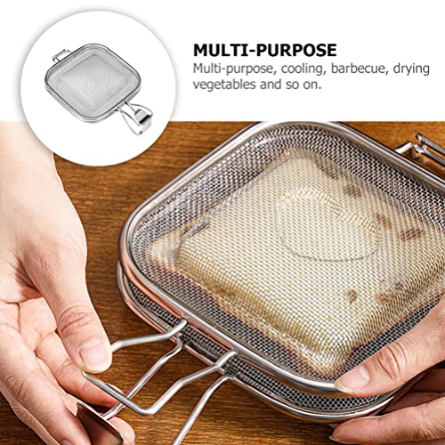 Sandwich Cage Toaster Sandwich Clip Sandwich Racks Breakfast Sandwich Maker Grill Press Grilled Cheese Maker Panini Press Stainless Steel Toaster Accessory Kitchen Utensils