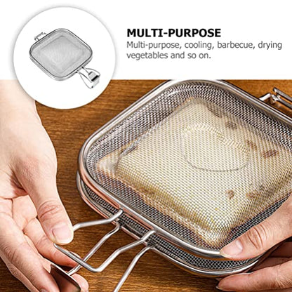 Sandwich Cage Toaster Sandwich Clip Sandwich Racks Breakfast Sandwich Maker Grill Press Grilled Cheese Maker Panini Press Stainless Steel Toaster Accessory Kitchen Utensils