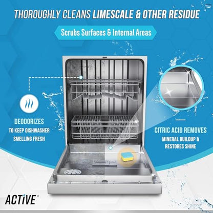 Washer Dishwasher Disposal & Coffee Cleaner Tablets - 96 Tabs Includes ACTIVE Washing Machine Cleaner, Dishwasher, Disposer, Coffee Maker Descale Tabs - Deep Clean & Refresh Appliance - 1 Year Supply - style: 96 Tablets Appliance Cleaning Bundle - Coffee