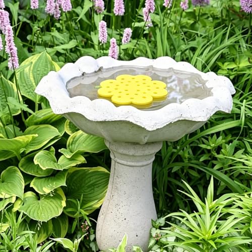 KICHOUSE 5pcs Floating Bee Feeding Island: Floating Beekeeping Waterer Station - Beehive Butterfly Waterer Dispenser EVA Foam Drinker for Bee Drinking Station in Apiary