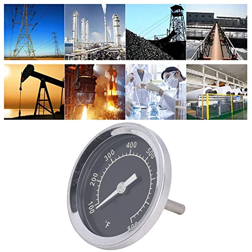 Dial Thermometer, 100‑800℉ Stainless Steel Barbecue Oven Thermometer, High Temperature Resistant, Quickly Response Pointer Type Thermometer