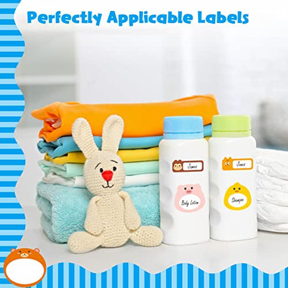 208 PCS Baby Food Labels, 26 Adorable Designs Removable Food Name Stickers Self-Adhesive Water/Oil/Tear Resistant for Baby, Kids, Toddlers Food Containers, Water Bottles, School Supplies, Mason Jars - color: Style 3