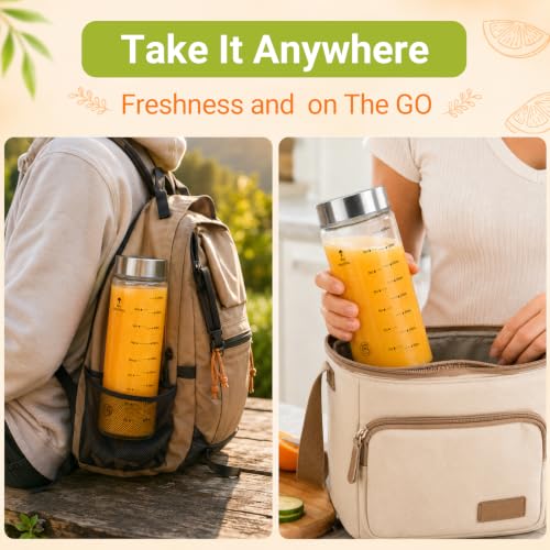 20oz Reusable Glass Juice Bottles with Lids, Wide Mouth, BPA-Free | Leak-Proof Clear Water Bottle for Juicing, Smoothie, Meal Prep | Capacity Markings, Brush Included, Dishwasher Safe | 4pcs - color: Clear-4 Pack, size: 20 Ounces