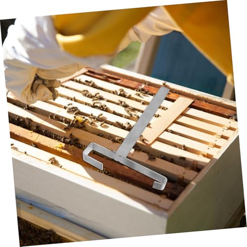 HANABASS 2pcs Beehive Frame Holder Stand for Beekeeping Stainless Steel Frame Support Tool Bee Supplies Beehive Accessories