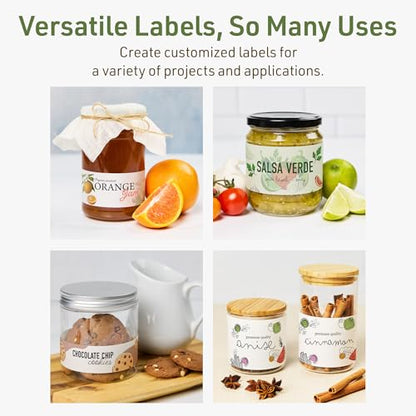Avery Dissolvable Rectangle Labels, Sure Feed Technology, 3" x 7", Matte White, Print-to-The-Edge, Laser/Inkjet Printable, 30 Labels Total - style: 30 labels