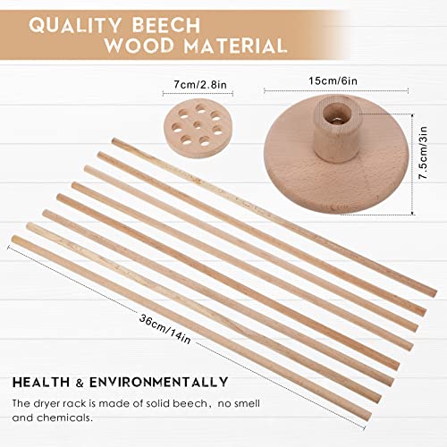 Chengu Bottle Drying Rack Design Plastic Bag and Bottle Dryer Multipurpose Drying Rack Wooden Cup Dish Freezer Bag Dryer Cup Holder for Easy Storage