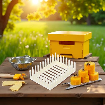 Jowxsx White Plastic Queen Marker Cage Clip Bee Catcher Beekeeper Beekeeping Tools Equipment Beekeeping Supplies