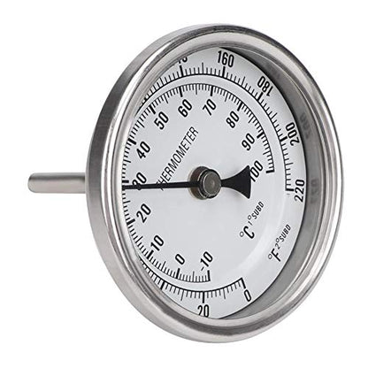Brewing Thermometer,1/2" NPT Stainless Steel Thread Pot Kettle Thermometer for Home Brewing/Brewing Beer
