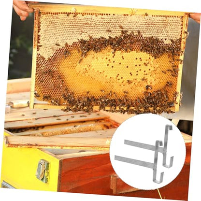 BESPORTBLE 2pcs Stainless Steel Beekeeping Frame Holder Stand for Efficient Bee Hive Organization Detachable Design for Easy Cleaning Tool Storage for Beekeepers