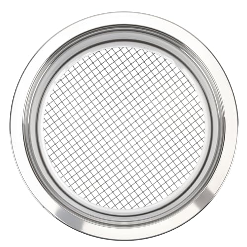5-in-1 Garden Soil Sifter with 5 pcs (1,3,6,9,12mm) Sieve Meshes and Shovel, Stainless Steel Mesh Sifter for Sand Sifting, Compost Processing, Potting Mix