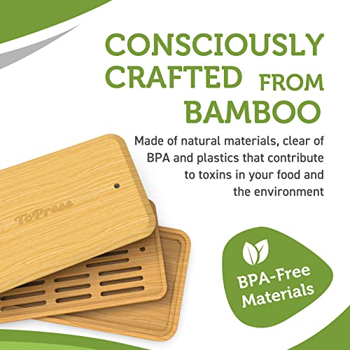Bamboo Tofu Press, Built in Tofu Strainer and Drip Tray with Cheesecloth- Easily Remove Water from Tofu, Tofu Drainer, Fit for Tofu Size 16oz, Great Gift for Tofu Lover - size: Fit for 8-16oz Tofu