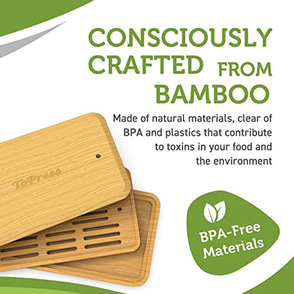 Bamboo Tofu Press, Built in Tofu Strainer and Drip Tray with Cheesecloth- Easily Remove Water from Tofu, Tofu Drainer, Fit for Tofu Size 16oz, Great Gift for Tofu Lover - size: Fit for 8-16oz Tofu