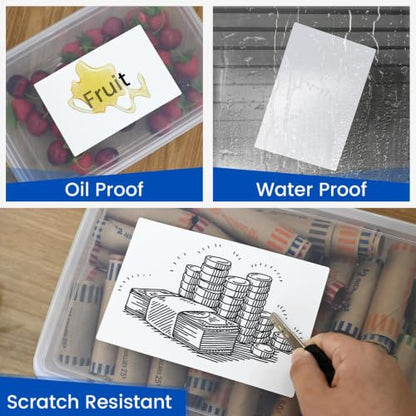 L LIKED 4" x 6" Thermal Labels, Blank Removable Labels with No Residue, Water and Oil Resistant, Use for Both Home and Office (1 Roll, 250 Labels) - size: 4x6-250