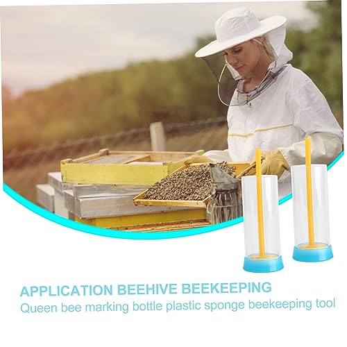 POPETPOP 2pcs Marking Bottle Beekeeper Tool Beekeeping Supplies Soft Sponge Marker Random Color