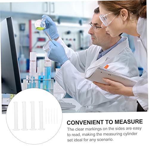 Veemoon 1set Graduated Measuring with Droppers for Accurate Liquid Transfer Laboratories Kitchens and Schools Plastic Lab Equipment