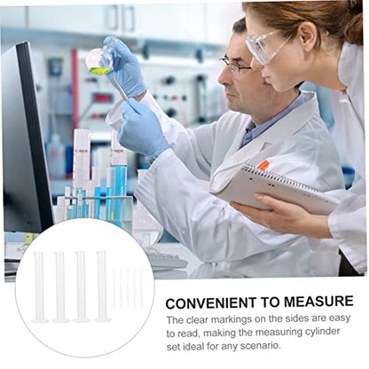 Veemoon 1set Graduated Measuring with Droppers for Accurate Liquid Transfer Laboratories Kitchens and Schools Plastic Lab Equipment