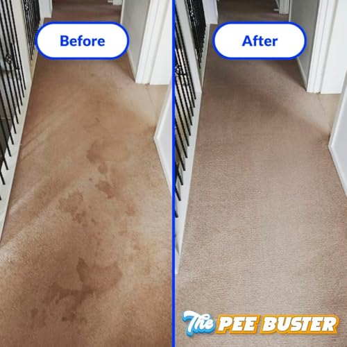 Pet Stain Remover – Refillable Cleaning Bottle with 5 Dissolvable Tablets – Multi-Surface Cleaner for Dog & Cat Urine on Carpet, Tile, Hardwood & Fabric