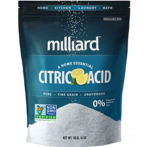 Milliard Citric Acid 10 Pound - 100% Pure Food Grade Non-GMO Project Verified(10 Pound) - size: 10 Pound