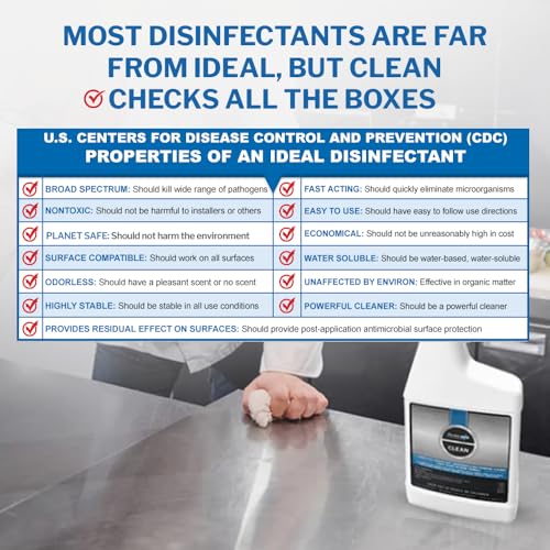 PermaSafe CLEAN 1-Step Disinfectant, Deodorizer & All-Purpose Cleaner Virtual Bundle (32oz Spray + 1 Gallon Refill) | Multi-Surface Sanitizer for Hard, Soft & Food Contact Surfaces