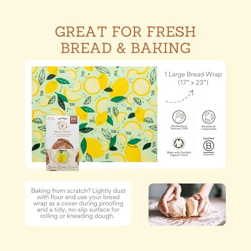 Reusable Bread Wrap by Bee's Wrap - color: Fresh Squeeze