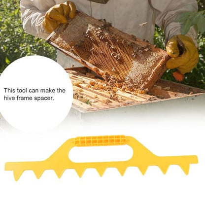Bee Frame Spacing Tool 7/8/9 Frame Spacer, Maintain Proper Spacing, Plastic Beehive Equipment, Orange 9 for Beekeeping (Yellow 8 Frames) - color: Yellow 8 frames