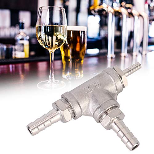 TOPINCN Beer Aerator Kit Household Stainless Steel Sealing Leakproof Beer Brewing Inline 3.2 Micron Aeration Stone for Homebrew Accessories