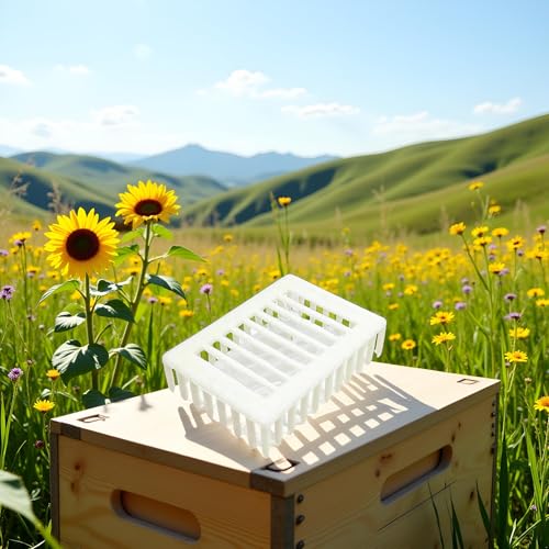 White Queen Marker Cage Clip Bee Plastic Catcher Beekeeper Beekeeping Tools Equipment Plastic Beekeeping Supplies Farm and Ranch Beekeeping for Beginners