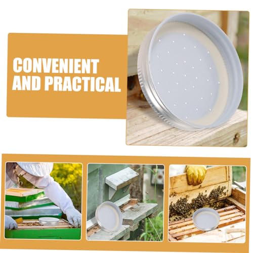 Levemolo 6-Pack Iron Bee Waterer Bee Drinking Feeder for Beekeepers Easy Hive Entrance Feeder Syrup Water Dispenser for