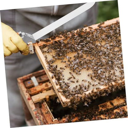 Sosoport Beginner Beekeeper Kit Beehive Tool Z-Shape Uncapping Knife Honey Extractor Scraper for Easy Random Color