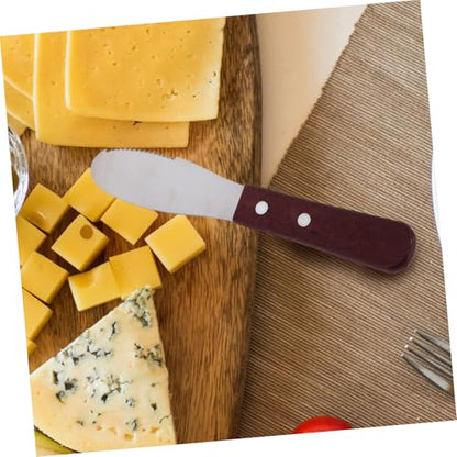 OUNONA Stainless Steel Handle Cheese Knife Multi-function Butter Spreader for Cold Butter Knife Spread Spreader for Baking