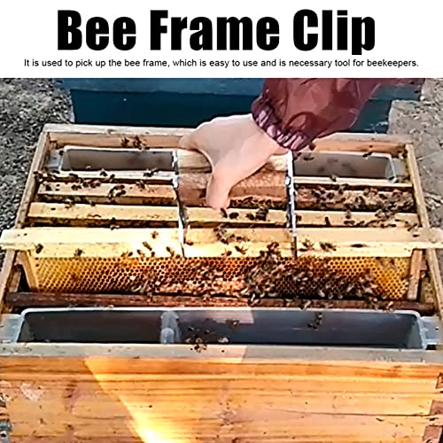 Stainless Steel Bee Frame Clip,Clamp Tong Beekeeper Beekeeping Tool,Beekeeping Equipment,Beekeeping Accessories for Beekeeper Supplies Beehive Equipment