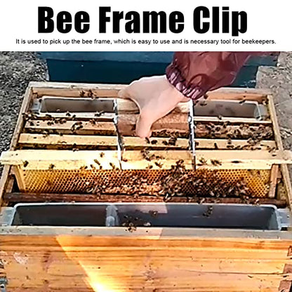 Stainless Steel Bee Frame Clip,Clamp Tong Beekeeper Beekeeping Tool,Beekeeping Equipment,Beekeeping Accessories for Beekeeper Supplies Beehive Equipment