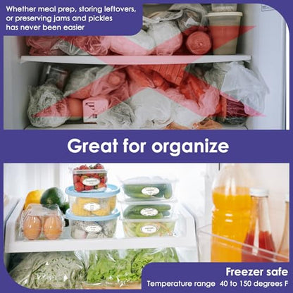 DGBDPACK 400 Dissolvable Canning Labels for Mason Jars, Small Pantry Labels 1 x 2⅛ inch, Water-Soluble Stickers-8 Designs