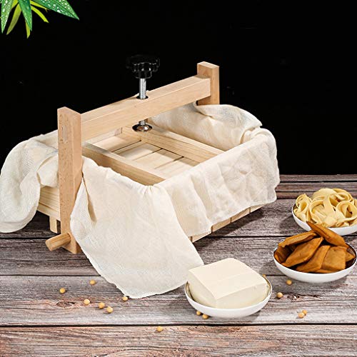 Tofu Mold Maker Press Making Cheese Kit Wooden Box Tool Pressing Presser Home Homemade Curd Stamper Soybean Multifunction Cheese Press - size: zzzz-s