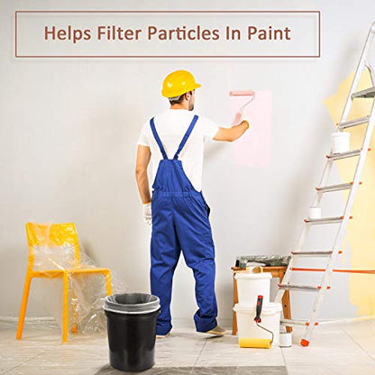 Patelai 30 Pcs 5 Gallon Paint Strainer Bags Regular Fine Mesh/Elastic Top Bag Strainers for Use with Paint Sprayers (White) - size: 5 Gallon