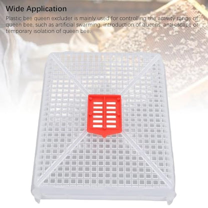 Plastic Bee Queen Cage Beekeeping Tool, Beekeeping Cage for Artificial Swarming Introduction of Queens for Bee Isolation 6 PCS